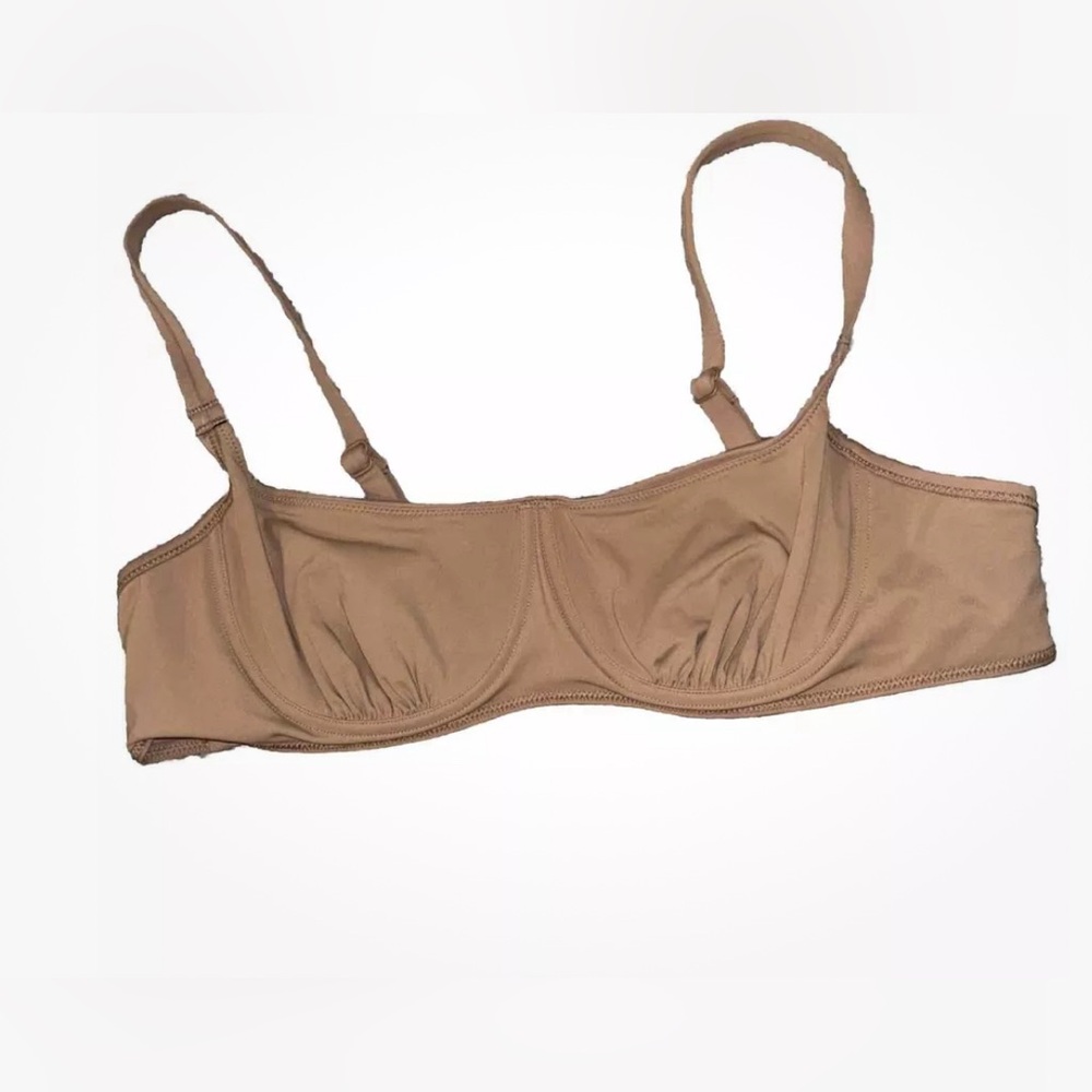 SKIMS Swim Sculpting Ruched Bikini Top Size 3X Sienna Underwire NWT